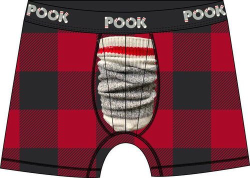 Boxer Silk Plaid Sock Image