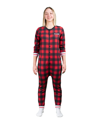 POOK (Red Plaid) Union Suit